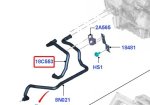 Патрубок отопителя Форд Фокус-3 1.6 лс робот впускной (короткий)