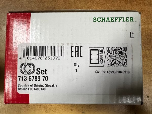 Подшипник ступицы Форд Фокус-3, Куга-1,2 передней FAG Словакия